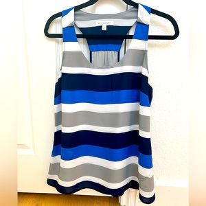 Banana Republic Racerback Striped Tank Blouse Size M